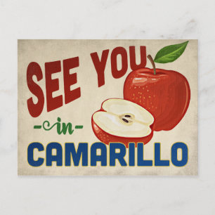 Camarillo California Apple - Vintage Travel Postkarte