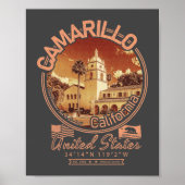 CAMARILLO KALIFORNIEN - STADT CAMARILLO CA POSTER (Vorne)
