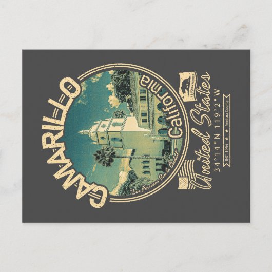 CAMARILLO KALIFORNIEN - STADT CAMARILLO CA POSTKARTE (Vorderseite)