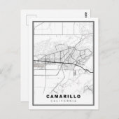 Camarillo Map Postkarte (Vorne/Hinten)