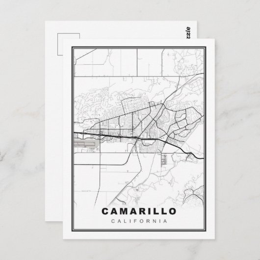 Camarillo Map Postkarte (Vorne/Hinten)