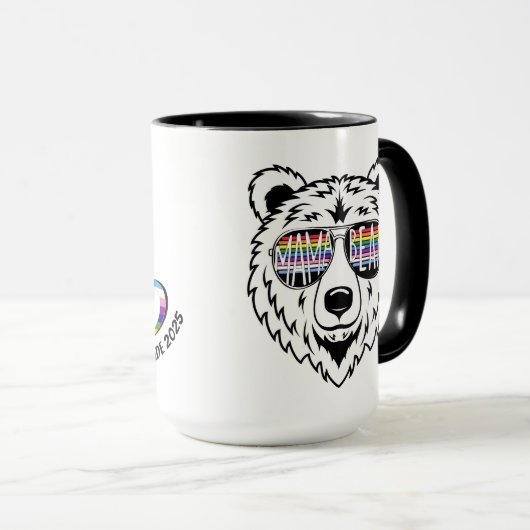 Camarillo Pride 2025 Mama Bear Tasse (VorderseiteRechts)
