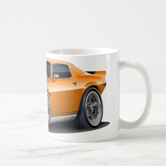 Camaro 1970-73 Orn/Schwarz-Auto Kaffeetasse (Rechts)