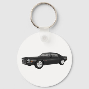 Camaro 1972 Z28: Muskel-Auto: Schwarzes Ende Schlüsselanhänger