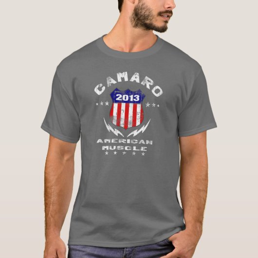 Camaro amerikanischer Muskel 2013 v3 T-Shirt (Vorderseite)