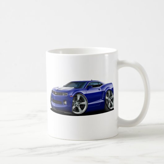 Camaro Blau-Weißes Auto 2010-12 Kaffeetasse (Rechts)