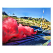 Camaro Burnout Fotodruck (Vorne)