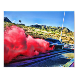 Camaro Burnout Fotodruck