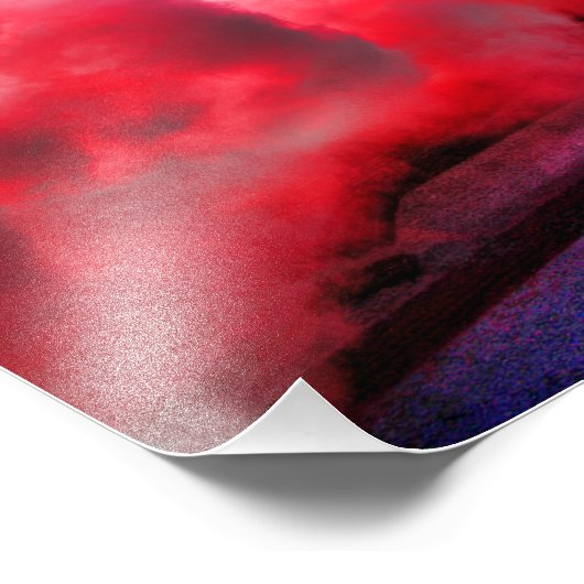 Camaro Burnout Fotodruck (Ecke)