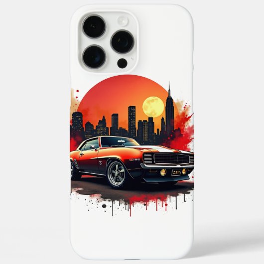 Camaro City-Silhouette Case-Mate iPhone Hülle (Rückseite)