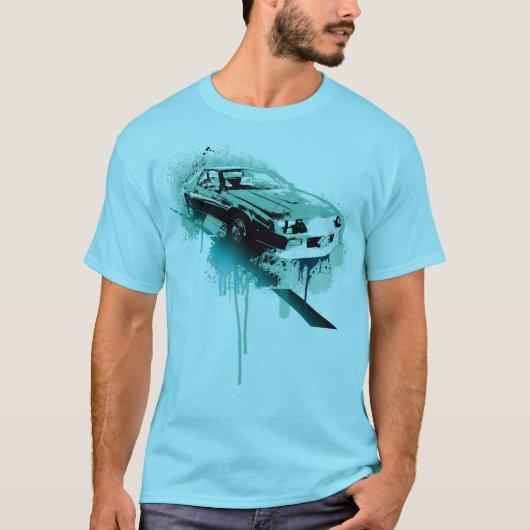 Camaro (cyan-blau) T-Shirt (Vorderseite)