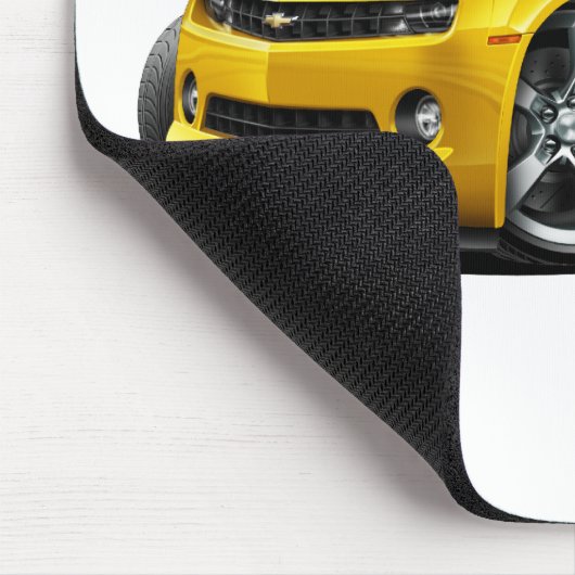 Camaro Gelb-Schwarzes Auto 2010-12 Mousepad (Ecke)