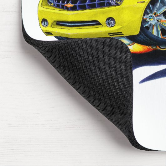 Camaro Gelb-Schwarzes Auto 2010 Mousepad (Ecke)