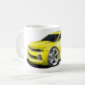 Camaro gelbes Auto 2010-11 Kaffeetasse (Vorderseite Links)
