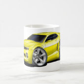 Camaro gelbes Auto 2010-11 Kaffeetasse (Mittel)