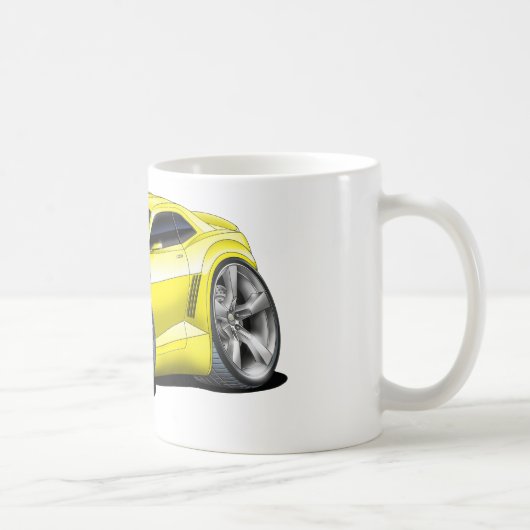 Camaro gelbes Auto 2010-11 Kaffeetasse (Rechts)