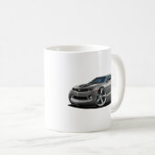 Camaro Grau-Schwarzes Auto 2010-12 Kaffeetasse (VorderseiteRechts)