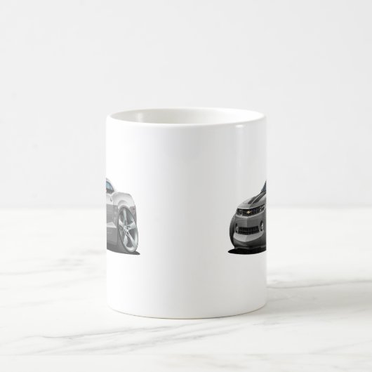 Camaro Grau-Schwarzes Auto 2010-12 Kaffeetasse (Mittel)