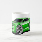 Camaro Grün-Schwarzes Auto 2010-11 Kaffeetasse (Mittel)