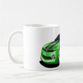 Camaro Grün-Schwarzes Auto 2010-11 Kaffeetasse (Links)