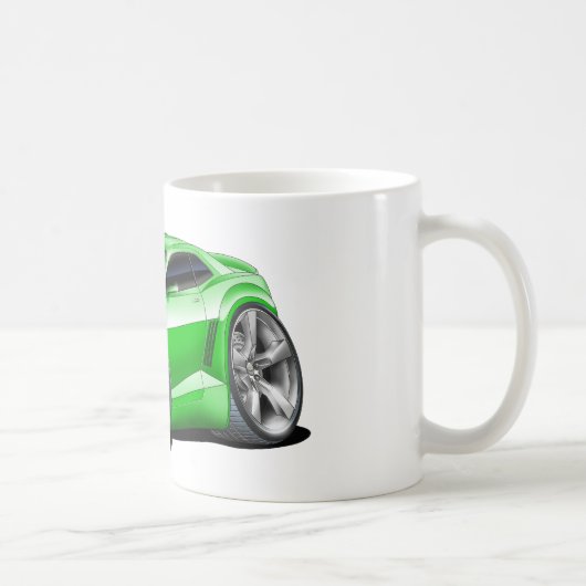 Camaro Grün-Schwarzes Auto 2010-11 Kaffeetasse (Rechts)