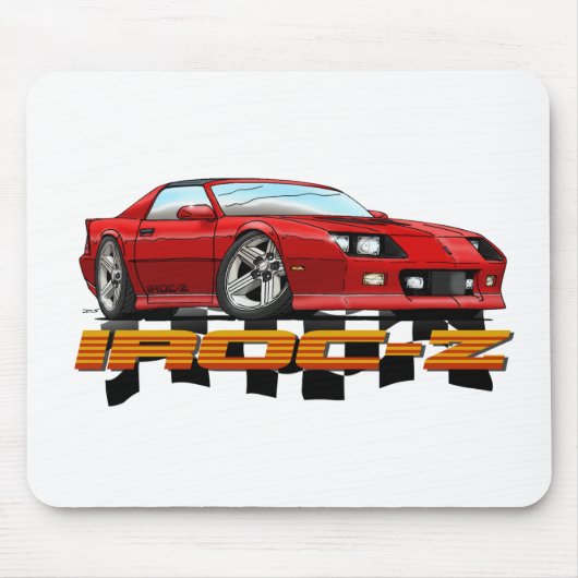 CAMARO_IROC_Z_red Mousepad (Vorne)