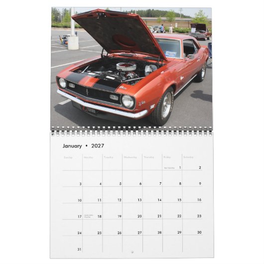 Camaro-Kalender 2011 Kalender (Jan 2027)