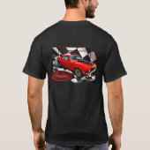 Camaro mit hinterer Schachflagge  T-Shirt (Rückseite)