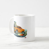 Camaro Orange-Schwarzes Auto 1970-72 Kaffeetasse (Vorderseite Links)