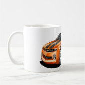Camaro Orange-Schwarzes Kabriolett 2012 Kaffeetasse (Links)