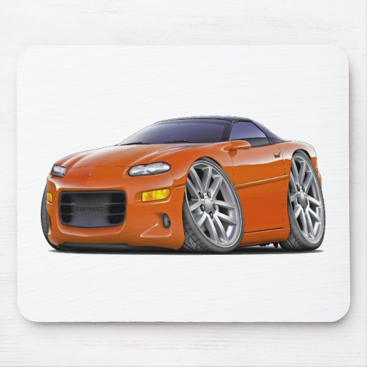 Camaro Orangen-Auto 1998-2003 Mousepad (Vorne)