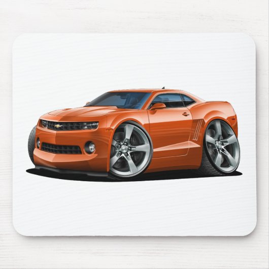 Camaro Orangen-Auto 2010-12 Mousepad (Vorne)