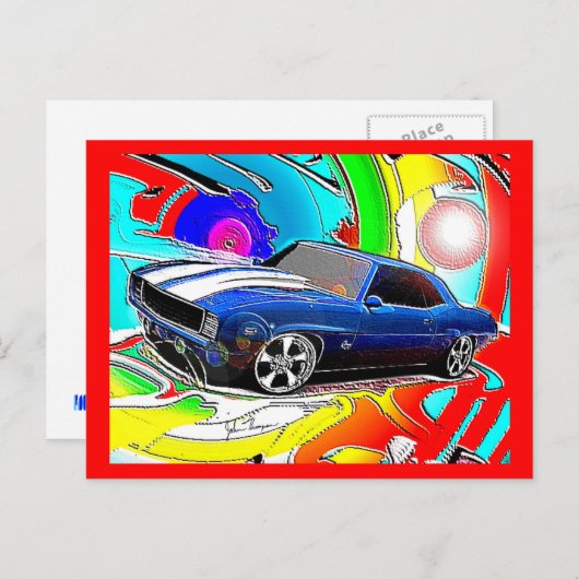 Camaro Post Card Postkarte (Vorne/Hinten)