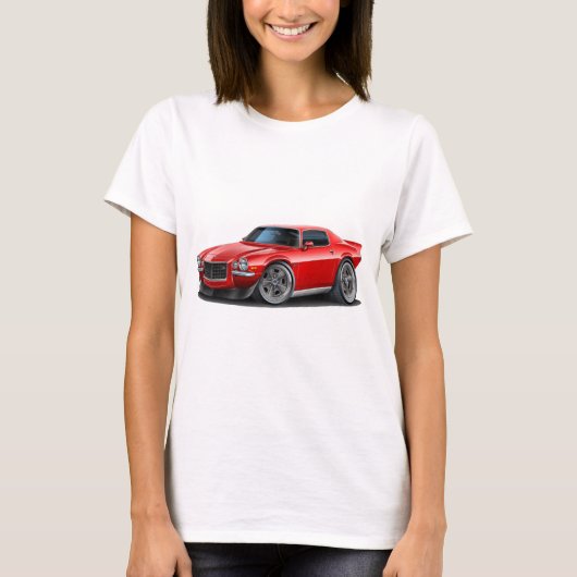 Camaro Rot-Auto 1970-73 T-Shirt (Vorderseite)