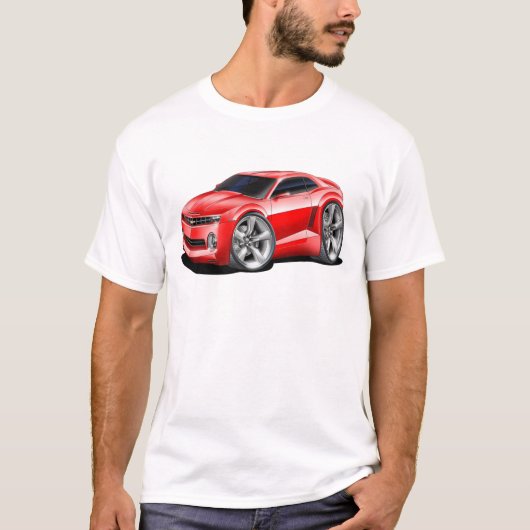Camaro Rot-Auto 2010-11 T-Shirt (Vorderseite)
