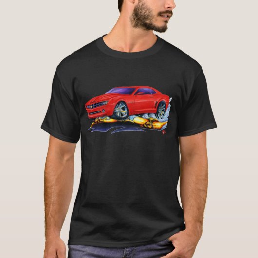 Camaro Rot-Auto 2010 T-Shirt (Vorderseite)