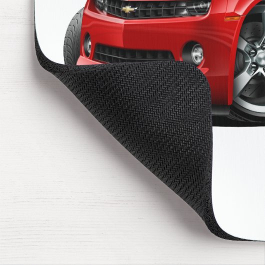 Camaro Rot-Graues Auto 2010-12 Mousepad (Ecke)