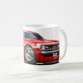 Camaro Rot-Weißes Auto 1968 Kaffeetasse (VorderseiteRechts)