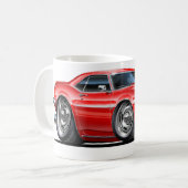 Camaro Rot-Weißes Auto 1968 Kaffeetasse (Vorderseite Links)