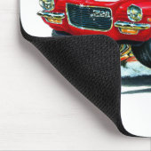 Camaro Rot-Weißes Auto 1970-72 Mousepad (Ecke)