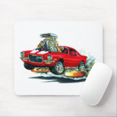 Camaro Rot-Weißes Auto 1970-72 Mousepad (Mit Mouse)