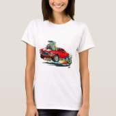 Camaro Rot-Weißes Auto 1970-72 T-Shirt (Vorderseite)