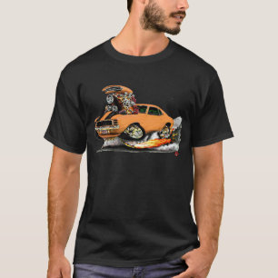 Camaro RS SS Orange-Schwarzes Auto 1969 T-Shirt