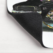 Camaro RS SS schwarzes Auto 1969 Mousepad (Ecke)