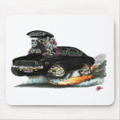 Camaro RS SS schwarzes Auto 1969 Mousepad (Vorne)