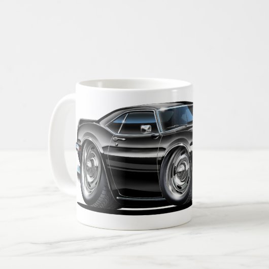 Camaro Schwarz-weißes Auto 1968 Kaffeetasse (Vorderseite Links)