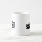 Camaro Schwarzes 1970-73/weißes Auto Kaffeetasse (Mittel)
