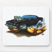 Camaro schwarzes Auto 1974-78 Mousepad (Vorne)