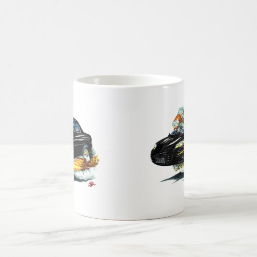 Camaro schwarzes Auto 1998-02 Kaffeetasse (Mittel)