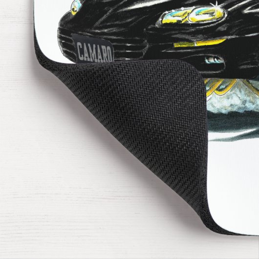 Camaro schwarzes Auto 1998-02 Mousepad (Ecke)